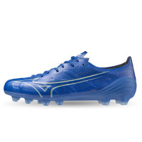 Mizuno Alpha Elite Gras Voetbalschoenen (FG) Blauw Wit Goud