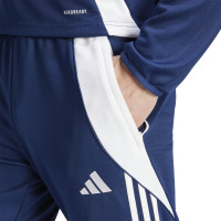 Pantalon d'entraînement adidas Tiro 24 bleu foncé blanc