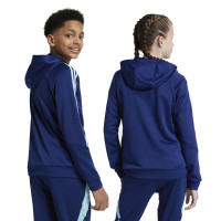 adidas Arsenal Track Sweat à Capuche 2024-2025 Enfants Bleu Foncé Bleu Clair