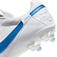 Nike Premier III Gras Voetbalschoenen (FG) Wit Blauw