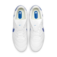 Nike Premier III Crampons Vissés Chaussures de Football (SG) Anti-Clog Blanc Bleu