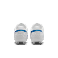 Nike Premier III Crampons Vissés Chaussures de Football (SG) Anti-Clog Blanc Bleu