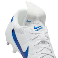 Nike Premier III Crampons Vissés Chaussures de Football (SG) Anti-Clog Blanc Bleu