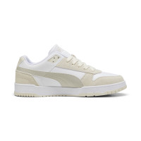 Baskets PUMA Rebound Game Low SD blanches, roses, blanc cassé