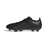 adidas Predator League Gazon Naturel Chaussures de Foot (FG) Noir Gris Doré