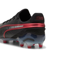 PUMA King Ultimate Launch Edition Gazon Naturel Gazon Artificiel Chaussures de Foot (MG) Noir Rouge