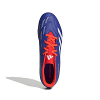 adidas Predator Club Gazon Naturel Gazon Artificiel Chaussures de Foot (MG) Bleu Blanc Rouge