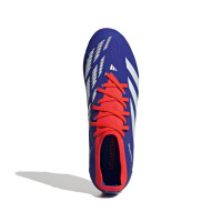 adidas Predator Pro Gazon Naturel Chaussures de Foot (FG) Bleu Blanc Rouge