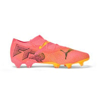 PUMA Future 7 Ultimate Low Gras / Kunstgras Voetbalschoenen (MG) Roze Zwart Oranje