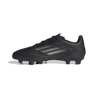 adidas F50 Club Gazon Naturel Gazon Artificiel Chaussures de Foot (FxG) Noir Gris Doré