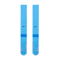 Chaussettes de football Nike Strike bleu clair bleu