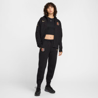 Nike FC Barcelona Tech Fleece Joggingbroek 2024-2025 Dames Zwart Goud