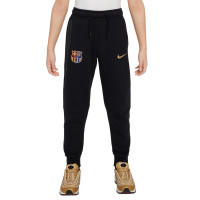 Nike FC Barcelona Tech Fleece Joggingbroek 2024-2025 Kids Zwart Goud