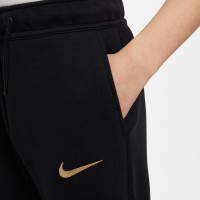 Nike FC Barcelona Tech Fleece Joggingbroek 2024-2025 Kids Zwart Goud