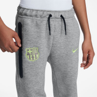 Nike FC Barcelona Tech Fleece Joggingbroek 2024-2025 Kids Grijs Lichtgroen