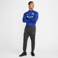 Nike FC Barcelona Strike Trainingsbroek 2024-2025 Donkergrijs Lichtgroen Blauw