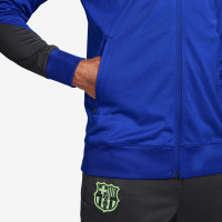 Nike FC Barcelone Strike Survêtement Full-Zip 2024-2025 Bleu Gris Foncé Vert Clair