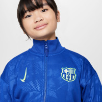 Nike FC Barcelone Anthem Veste d'Entraînement 2024-2025 Enfants Bleu Vert Clair