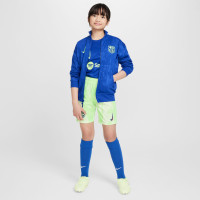 Nike FC Barcelone Anthem Veste d'Entraînement 2024-2025 Enfants Bleu Vert Clair