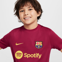 Nike FC Barcelona Academy Pro Trainingsshirt 2024-2025 Kids Rood Geel