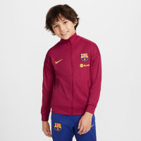 Nike FC Barcelona Academy Pro Trainingspak Full-Zip 2024-2025 Kids Rood Donkerblauw Geel