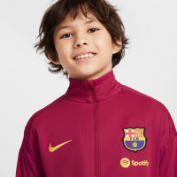 Nike FC Barcelona Academy Pro Trainingspak Full-Zip 2024-2025 Kids Rood Donkerblauw Geel