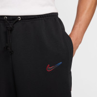 Nike FC Barcelone Standard Issue Survêtement à Capuche 2024-2025 Noir Rouge Bleu