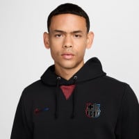 Nike FC Barcelone Standard Issue Sweat à Capuche 2024-2025 Noir Rouge Bleu