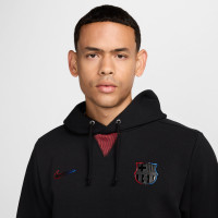 Nike FC Barcelone Standard Issue Survêtement à Capuche 2024-2025 Noir Rouge Bleu