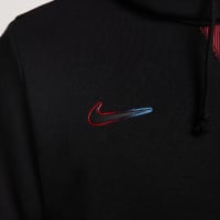 Nike FC Barcelone Standard Issue Sweat à Capuche 2024-2025 Noir Rouge Bleu