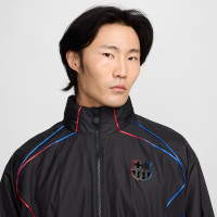 Nike FC Barcelone Repel Veste Imperméable 2024-2025 Noir Rouge Bleu