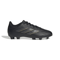 adidas Copa Pure 2 League Gazon Naturel Chaussures de Foot (FG) Enfants Noir Doré