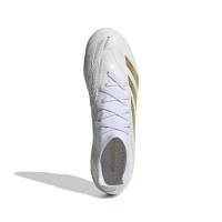 adidas Predator Pro Gazon Naturel Chaussures de Foot (FG) Blanc Doré