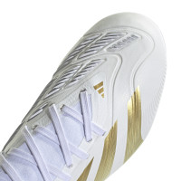 adidas Predator Pro Gazon Naturel Chaussures de Foot (FG) Blanc Doré