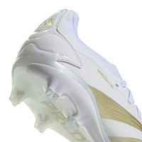 adidas Predator Pro Gazon Naturel Chaussures de Foot (FG) Blanc Doré