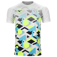 Mizuno Lazio Roma Pre-Match Maillot d'Entraînement 2024-2025 Blanc Multicolore