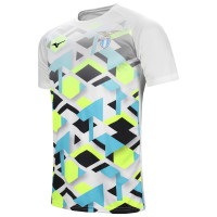 Mizuno Lazio Roma Pre-Match Maillot d'Entraînement 2024-2025 Blanc Multicolore