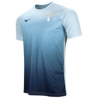 Mizuno Lazio Roma Maillot d'Entraînement 2024-2025 Bleu Clair Bleu Foncé