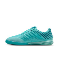 Nike Lunargato II Chaussures de Foot en Salle (IN) Turquoise Blanc