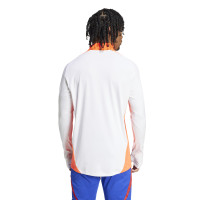 adidas Tiro 24 Survêtement 1/4-Zip Blanc Bleu Rouge Orange