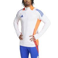 adidas Tiro 24 Survêtement 1/4-Zip Blanc Bleu Rouge Orange