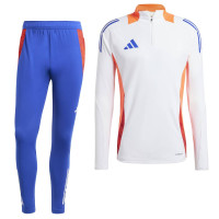 adidas Tiro 24 Trainingspak 1/4-Zip Wit Blauw Rood Oranje