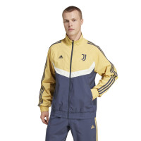 adidas Juventus Culturewear Veste d'Entraînement Woven 2024-2025 Jaune Bleu Foncé