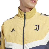 adidas Juventus Culturewear Veste d'Entraînement Woven 2024-2025 Jaune Bleu Foncé