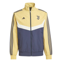 adidas Juventus Culturewear Veste d'Entraînement Woven 2024-2025 Jaune Bleu Foncé