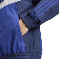 adidas Manchester United Culturewear Survêtement Woven Full-Zip 2024-2025 Bleu Foncé Bleu