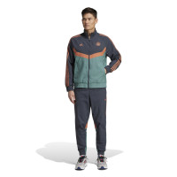 adidas Bayern München Culturewear Joggingbroek Woven 2024-2025 Grijs Oranje Groen