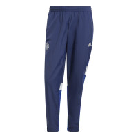 adidas Manchester United Culturewear Pantalon d'Entraînement Woven 2024-2025 Bleu Foncé Bleu