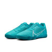 Nike React Gato Chaussures de Foot en Salle (IN) Turquoise Blanc