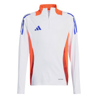 adidas Tiro 24 Trainingspak 1/4-Zip Kids Wit Blauw Rood Oranje